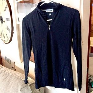 Smartwool 100% Merino Wool 1/4 zip base layer